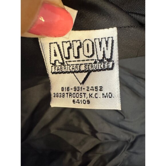 Vintage Char Womens Genuine Leather Fringe Jacket S Multicolor Animal Print Sant - Picture 8 of 12